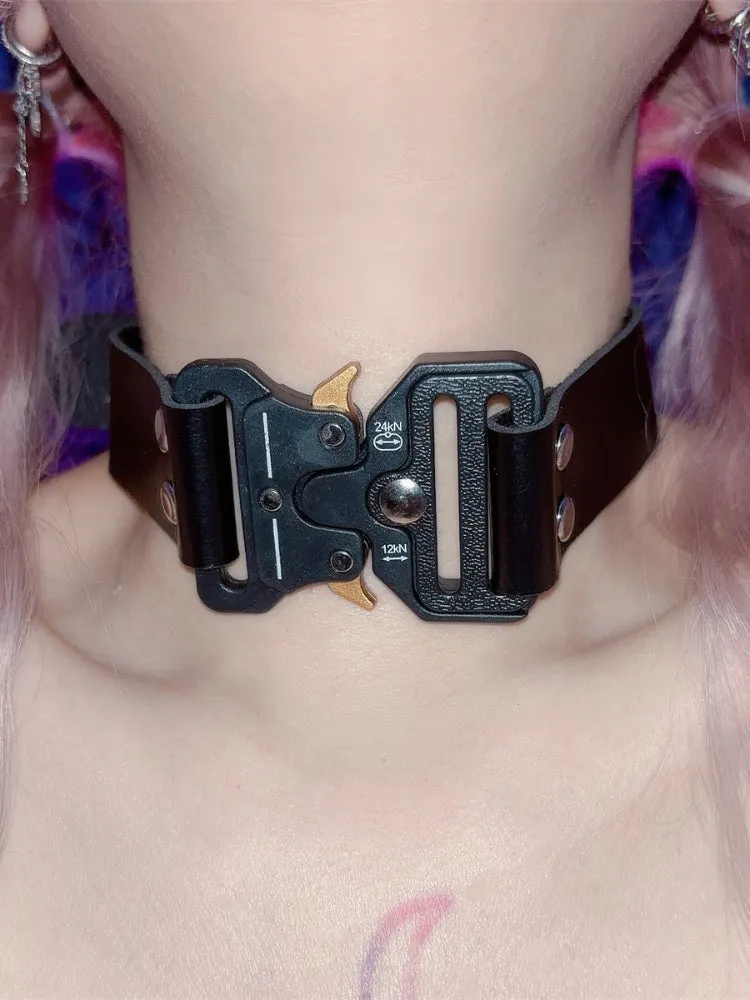Black Buckle Punk Choker
