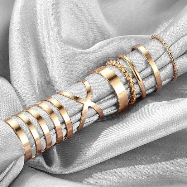 Bohemian Edgy Ring Sets