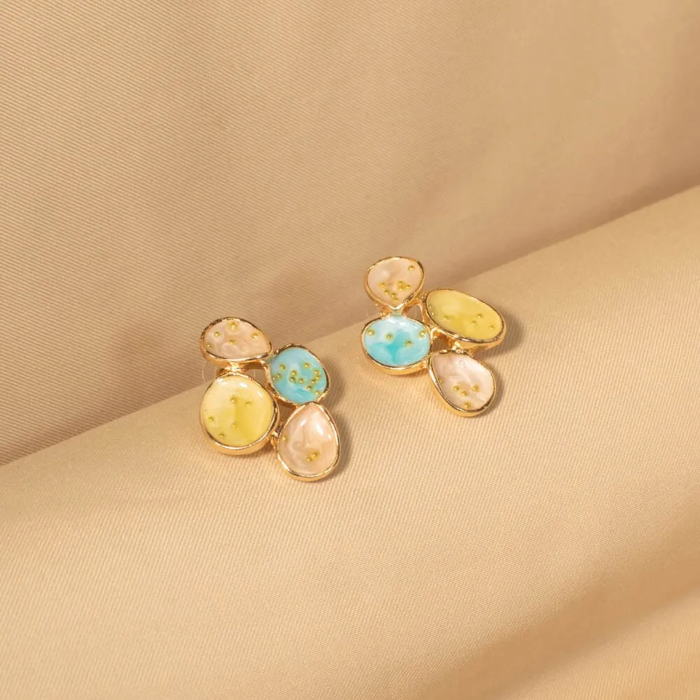 Bubbles Pendant Set - Aqua Yellow - Edgy Collection