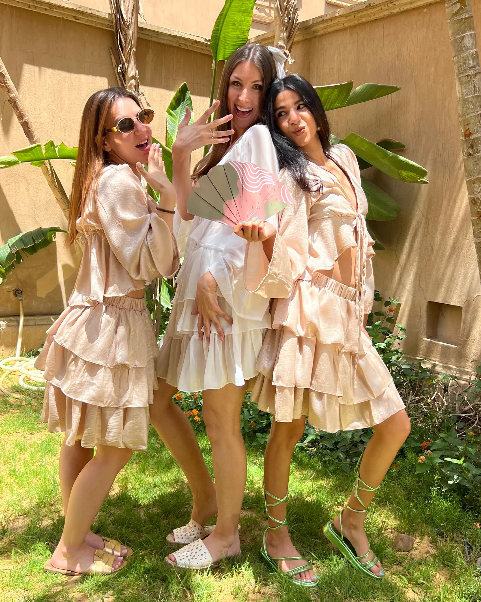 Gold Ruffled Skirt