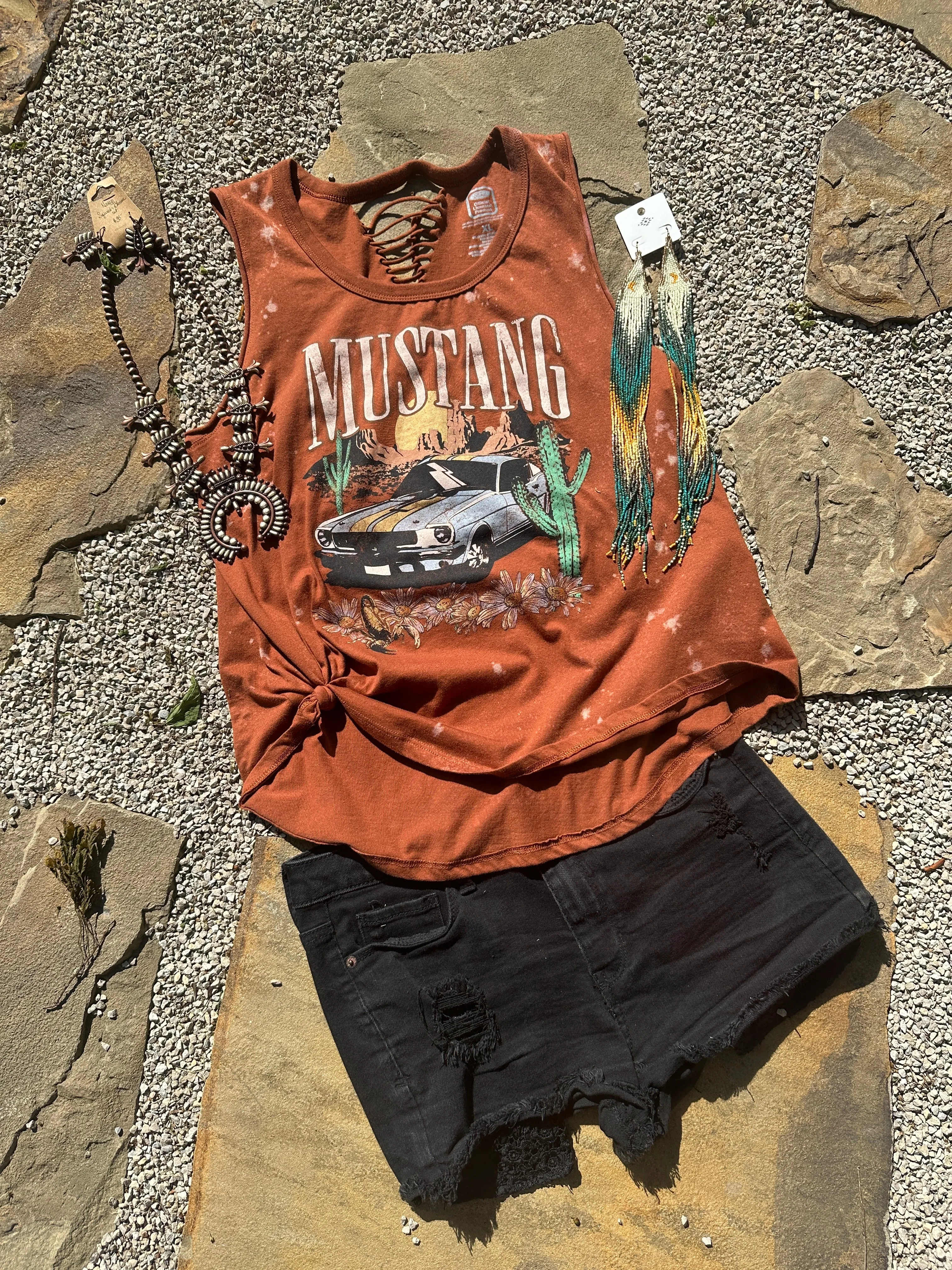 Mustang Cut Off Tee