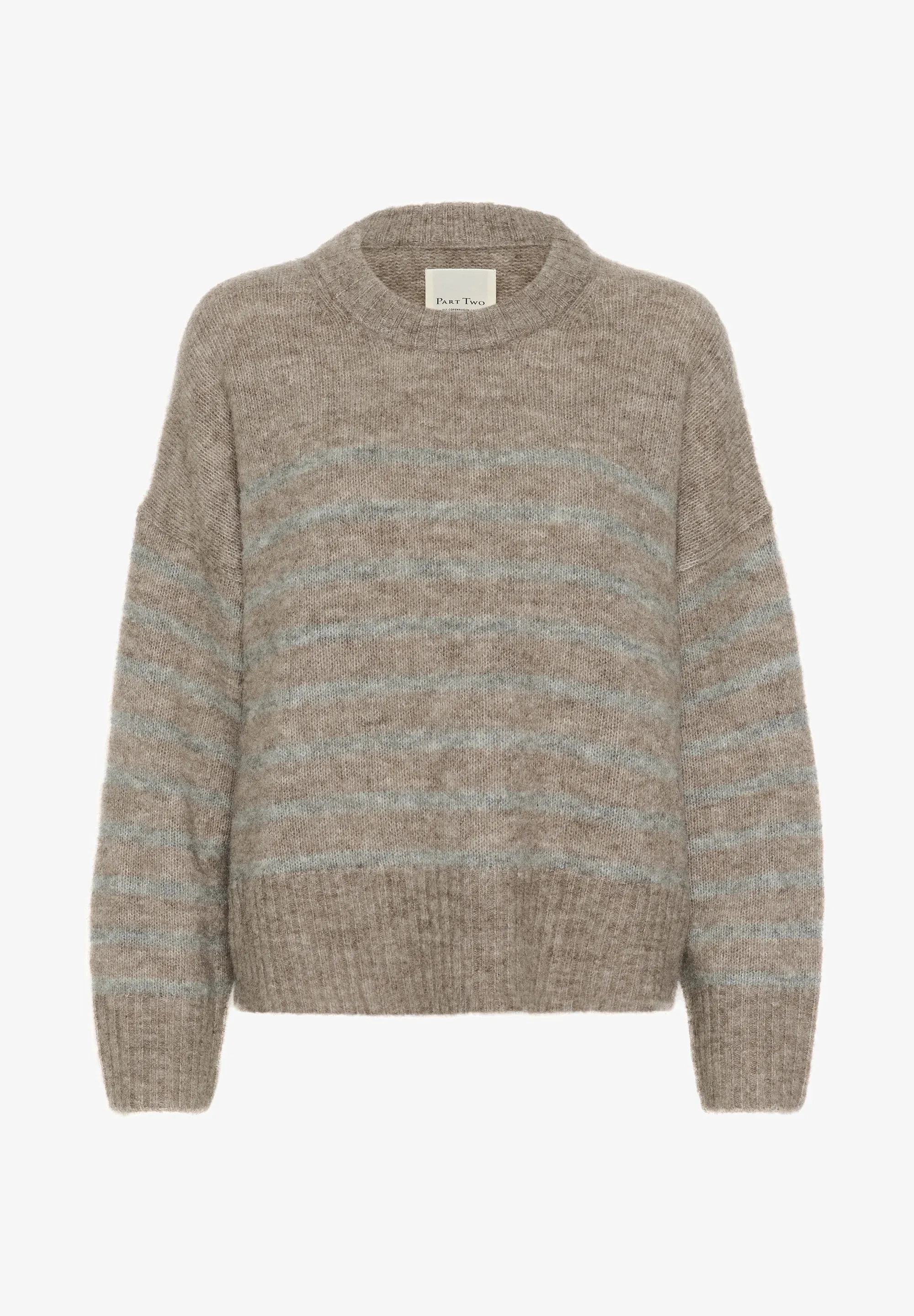 PART TWO LULYA PULLOVER MEDIUM GREY STRIPE
