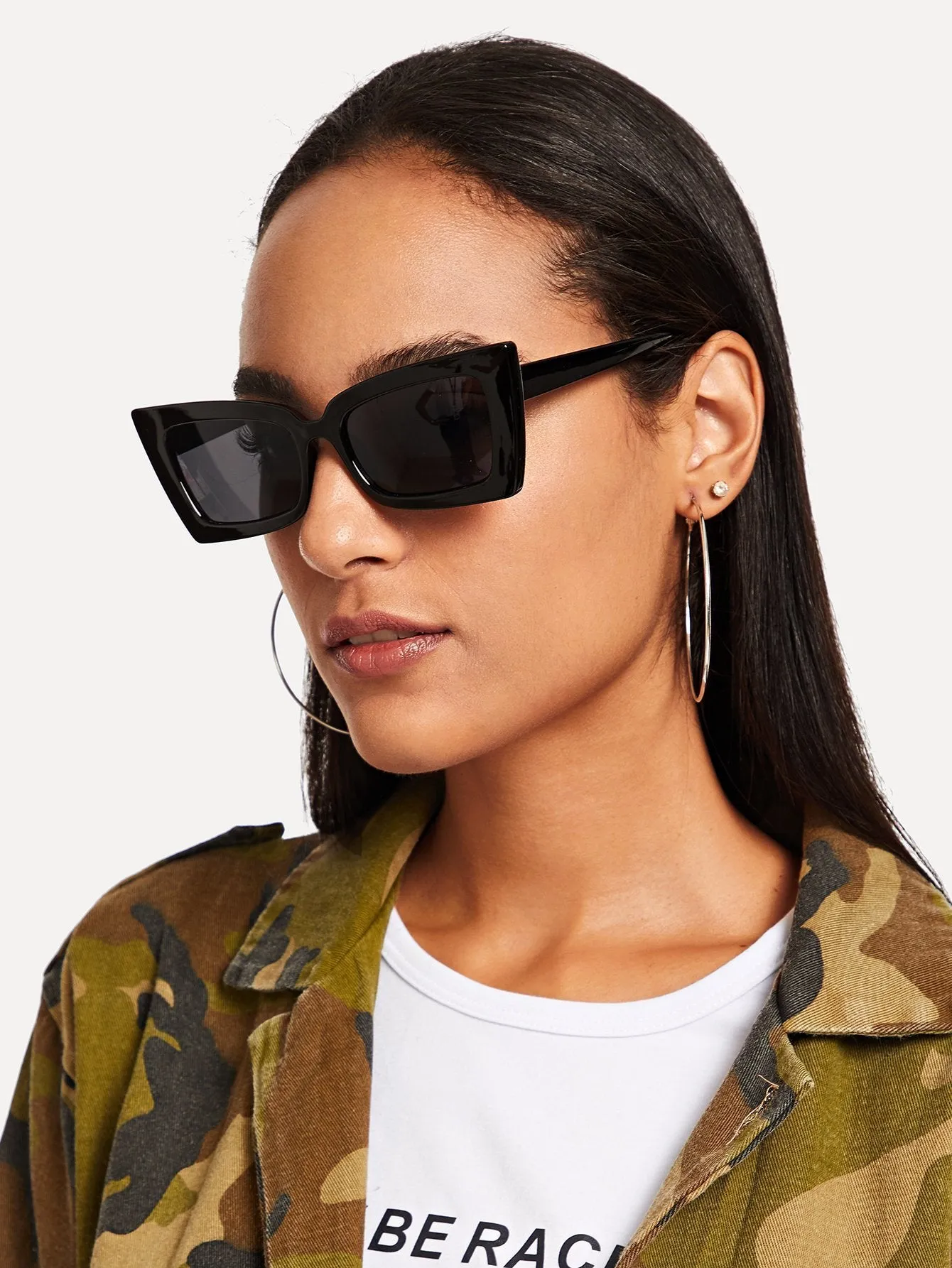 Retro Square Pointed Sunglasses